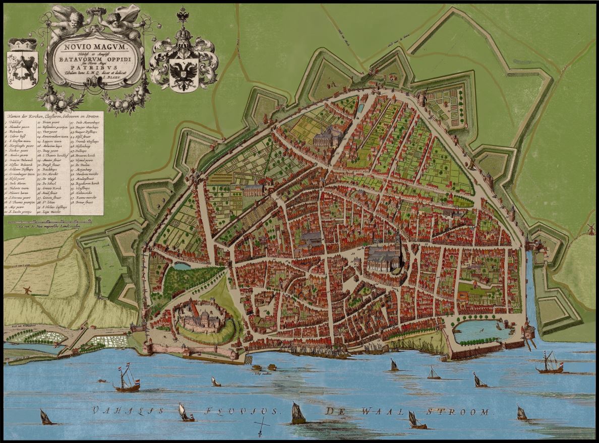 Knipsel Nijmegen Ioan Blaeu full colour gekleurd DEFINITIEF