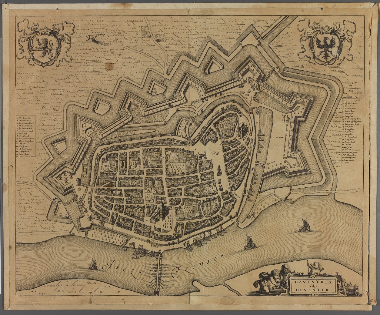 Deventer, Blaeu 1649 origineel 20%