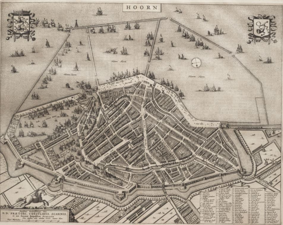 Knipsel Hoorn Blaeu origineel